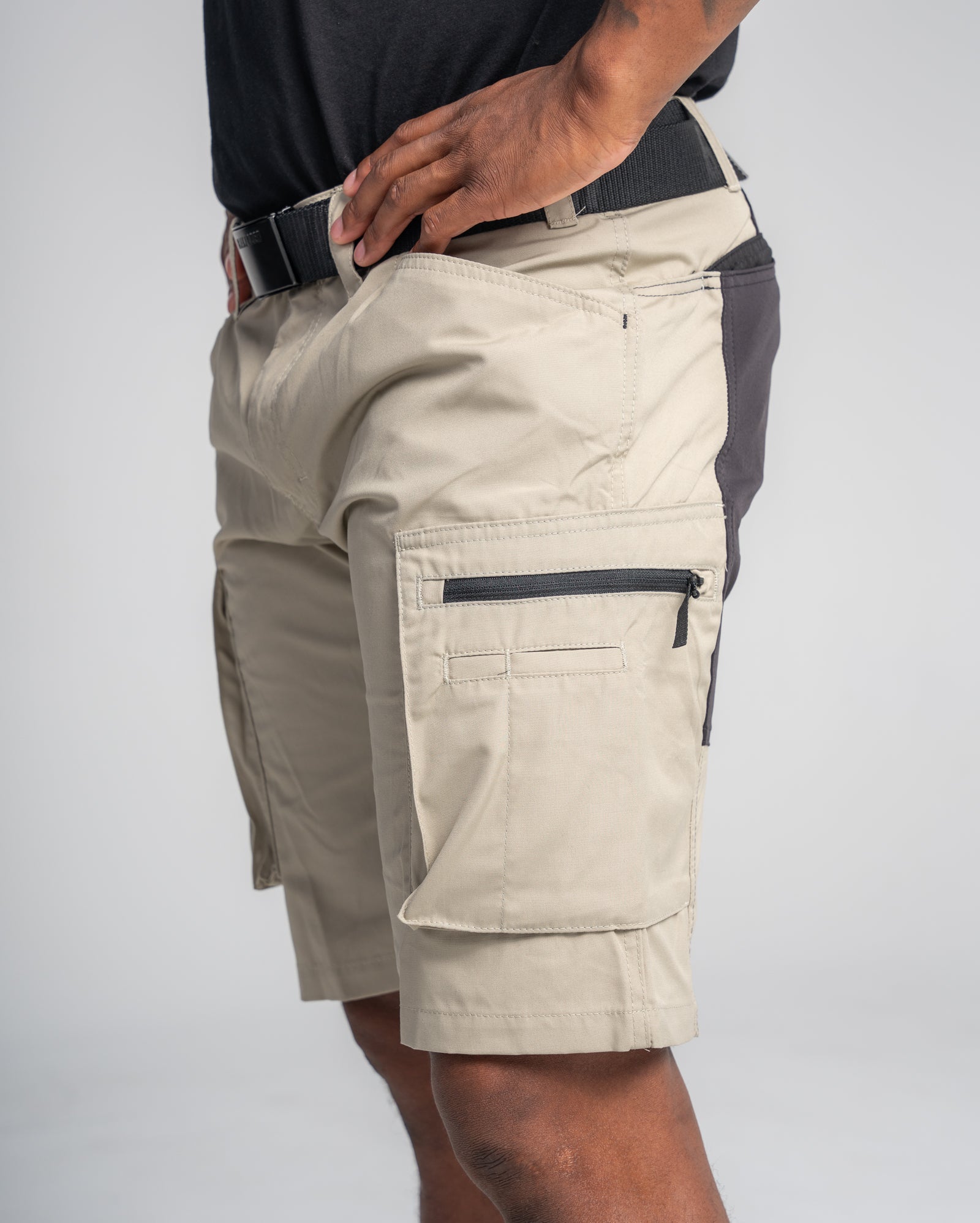 Service Shorts With Stretch - Black