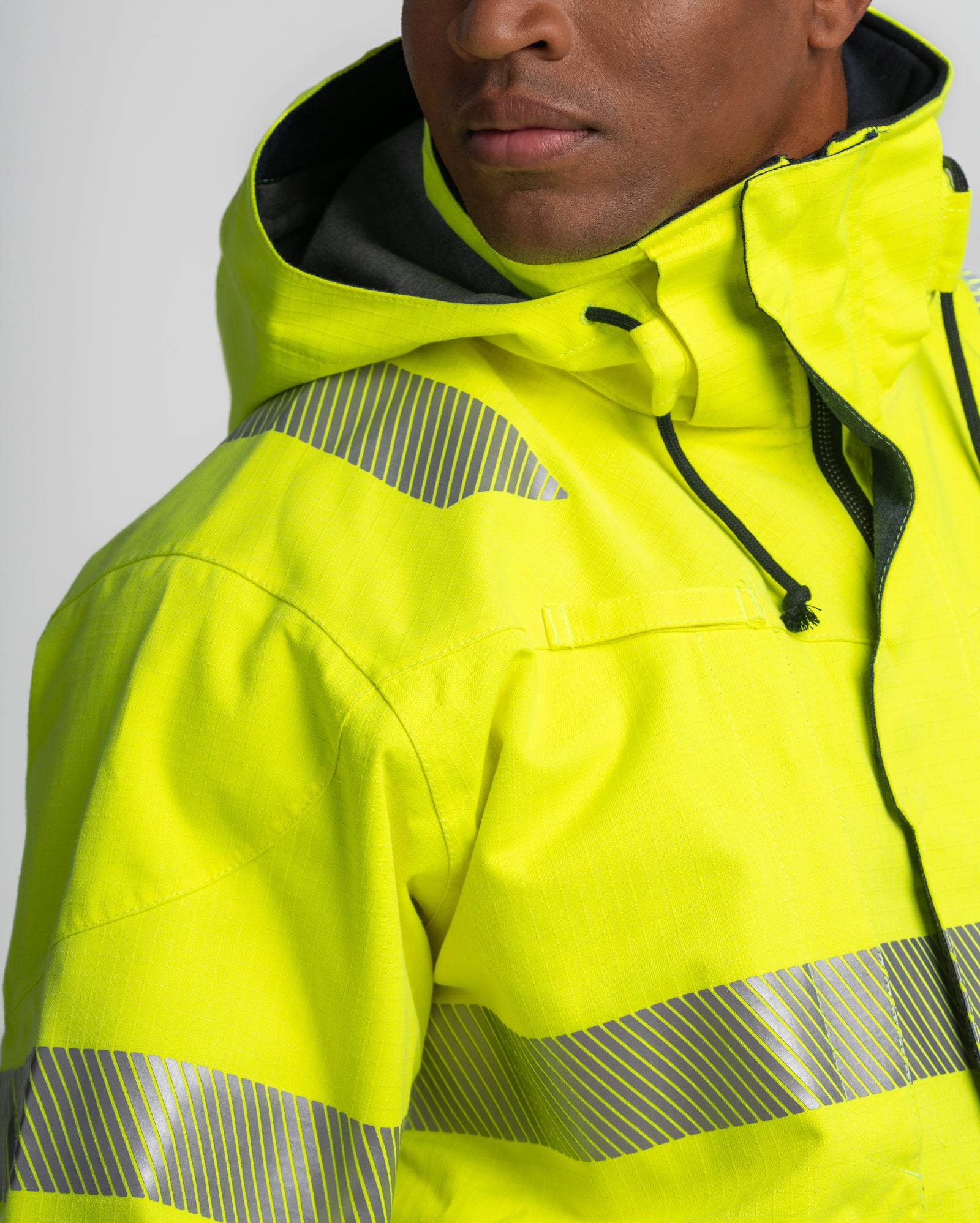 Multinorm Shell Jacket - Yellow Hi-viz/Navy blue – Blåkläder