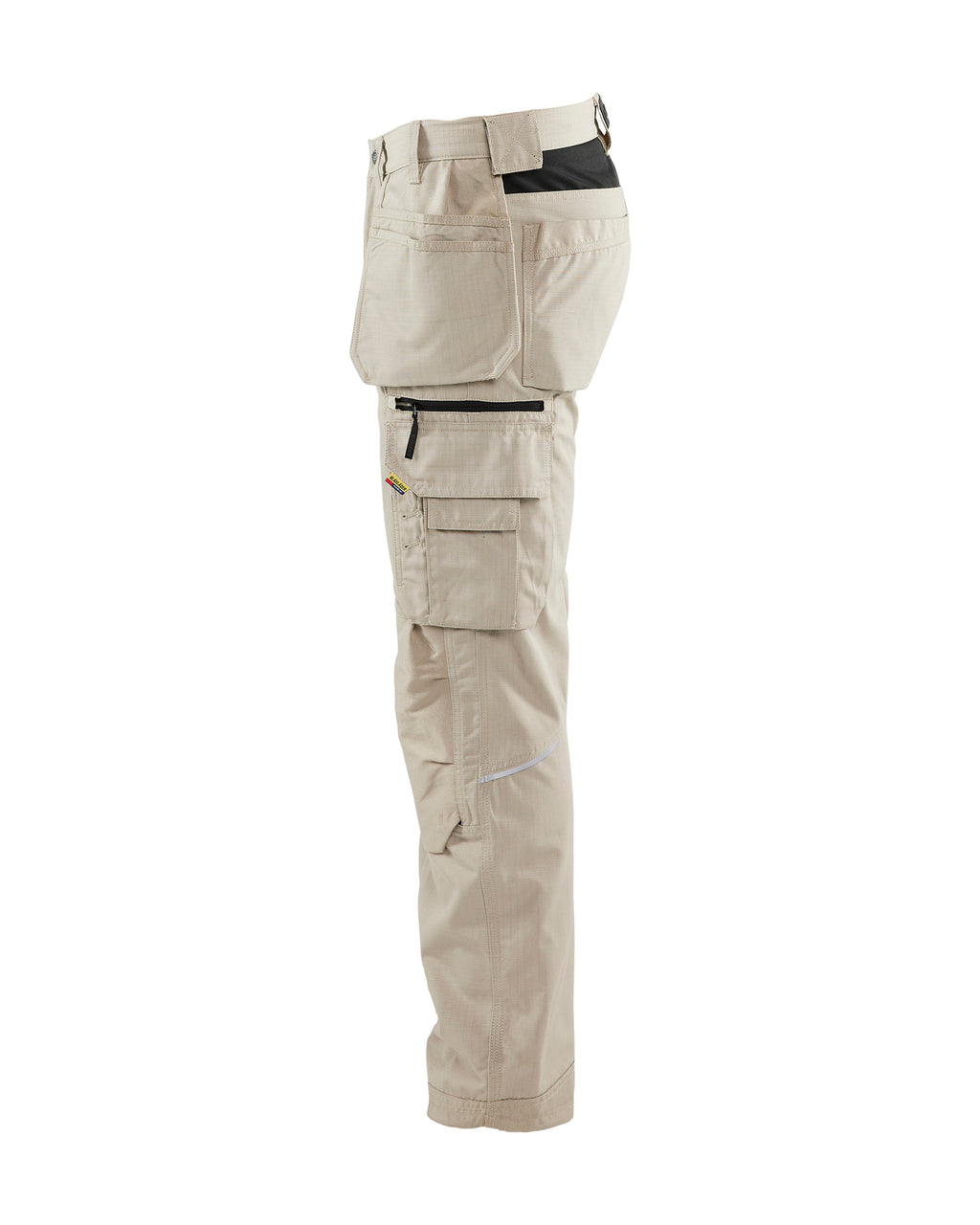 Ripstop Pants With Utility Pockets - Stone