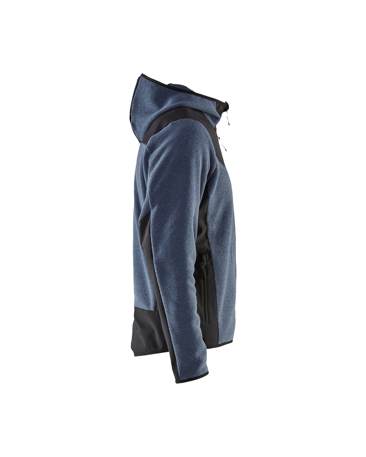 Knitted Fleece Jacket - Numb Blue/Black