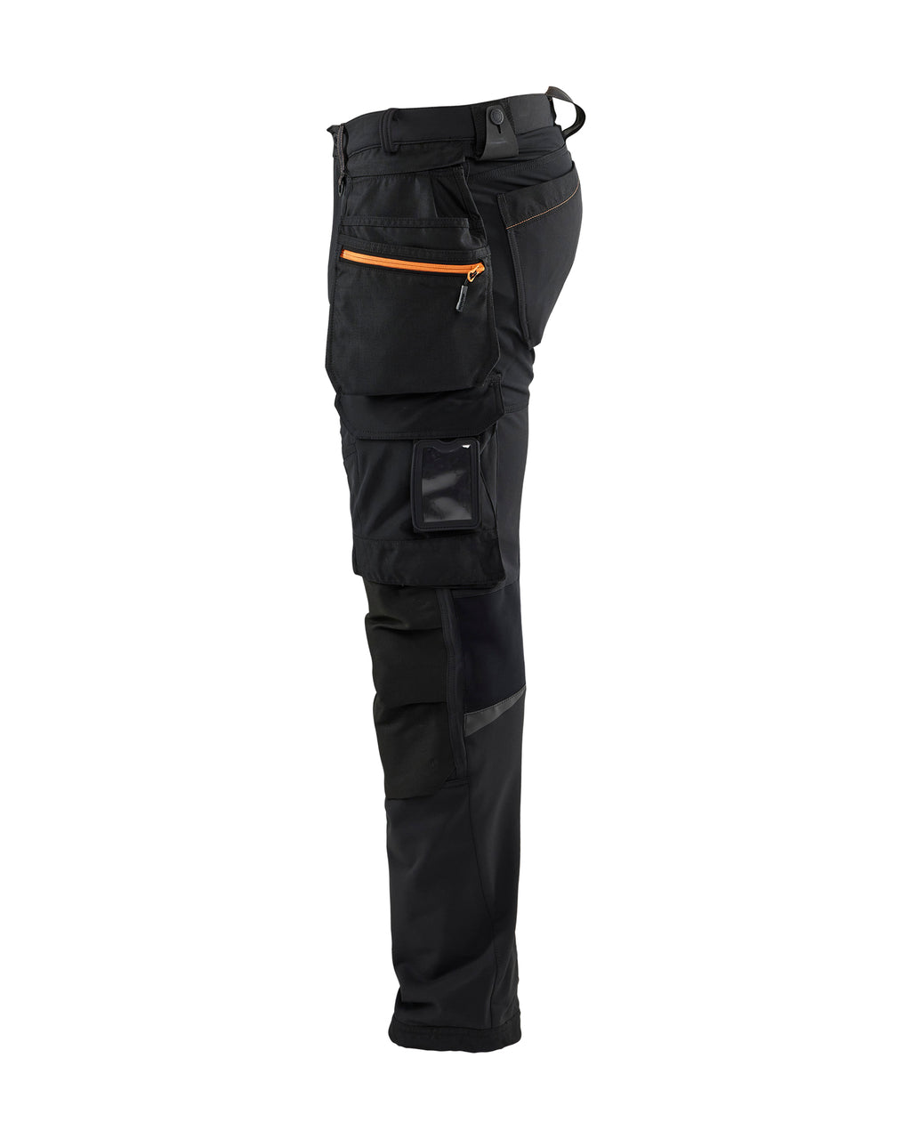 4-Way stretch Work Pants - Black/Orange