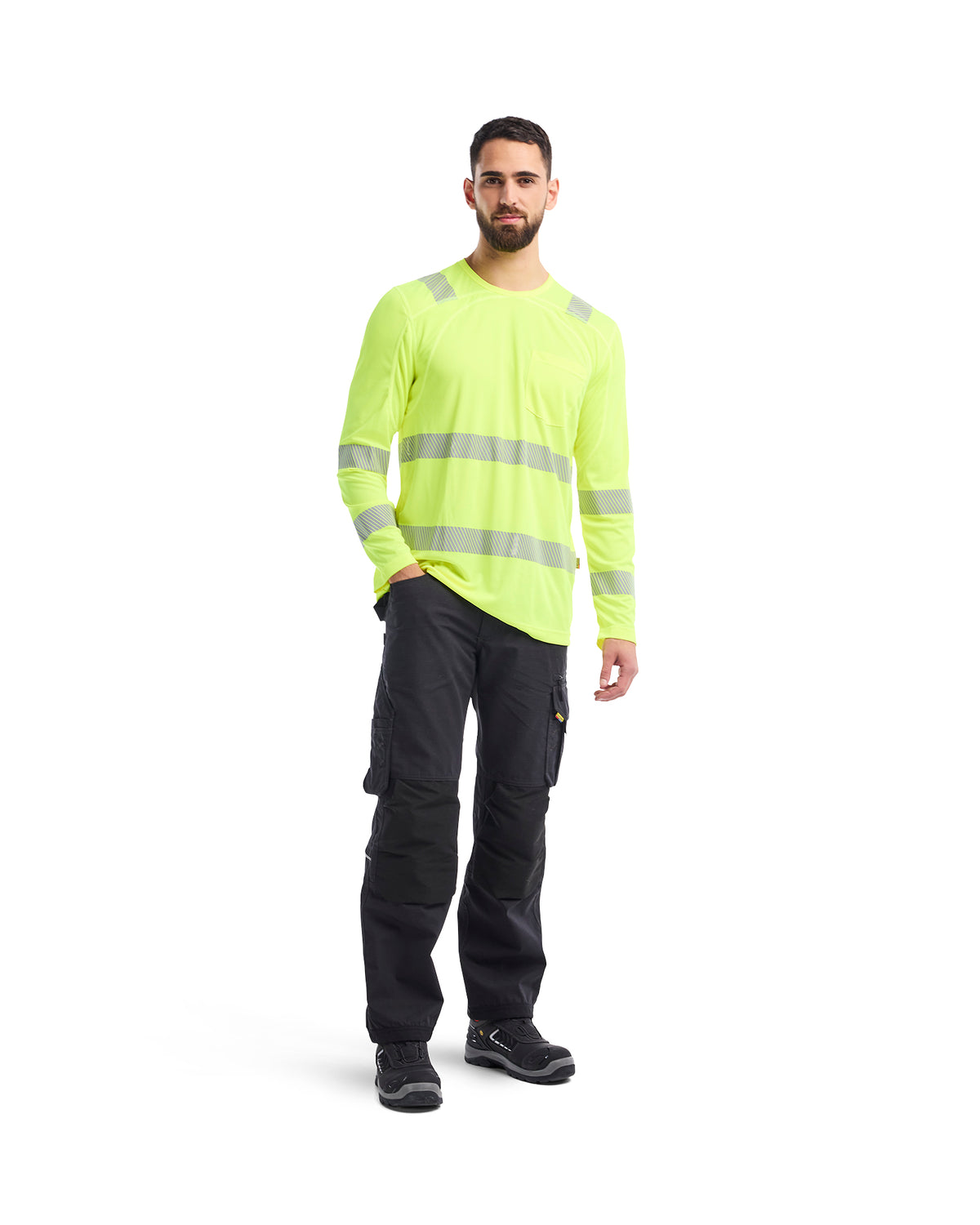 Hi-Vis Long Sleeve T-Shirt - Yellow