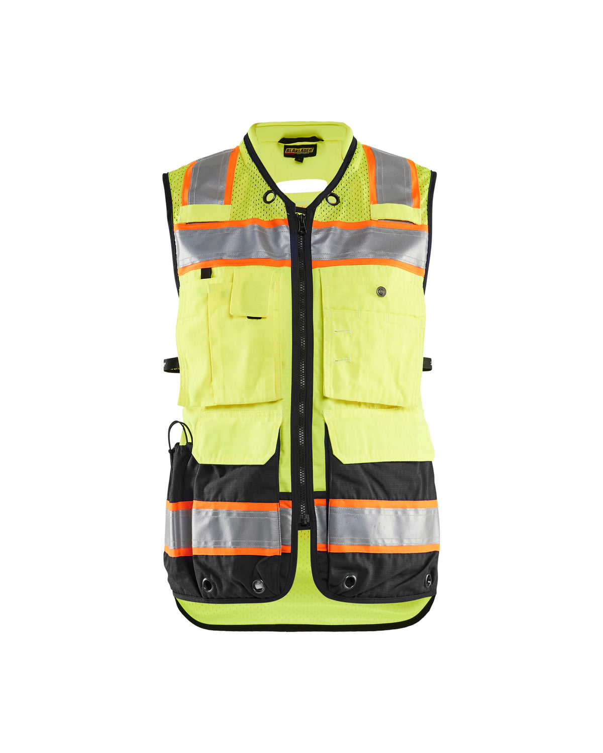US Women's Hi-Vis Surveyor's Vest - Yellow Hi-viz/Black