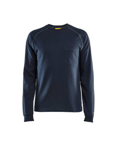 Flame Resistant Long Sleeve T-Shirt - Navy blue