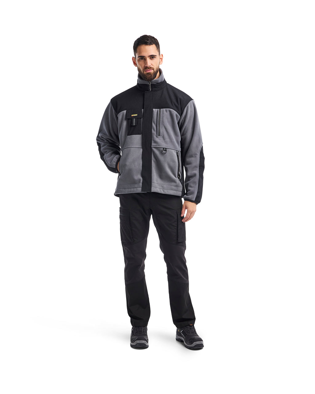 Fleece Jacket - Gray/Black