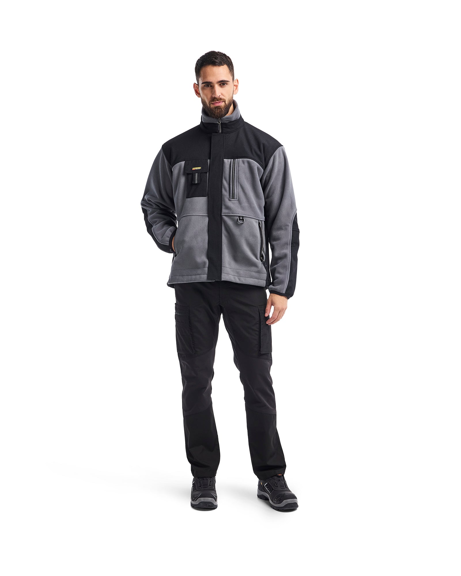 Two Fisted Fleece Jacket - Grey/Black – Blåkläder