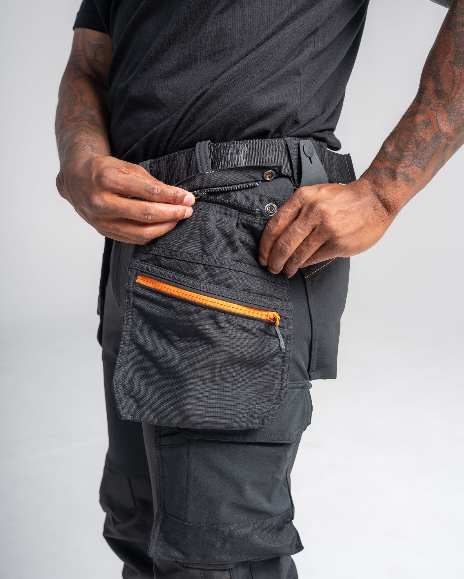 Flux Max 4-Way Stretch Pants - Black/Orange – Blåkläder