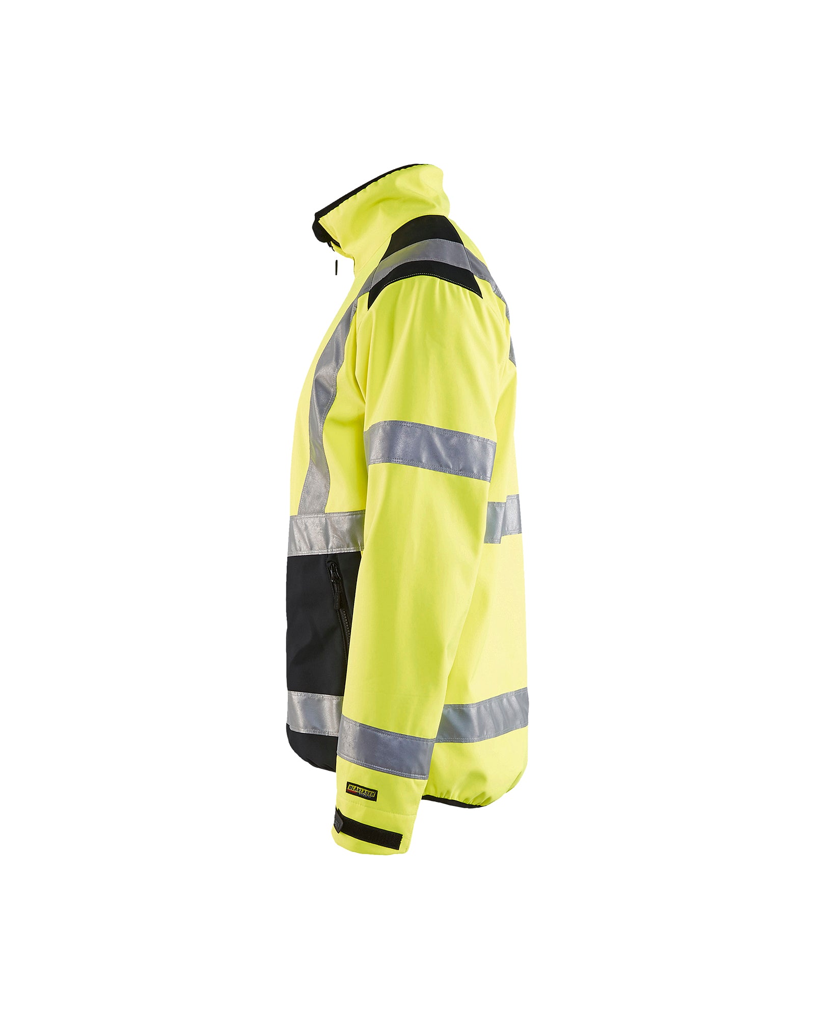 Hi-Vis Softshell Jacket - Yellow Hi-viz/Black