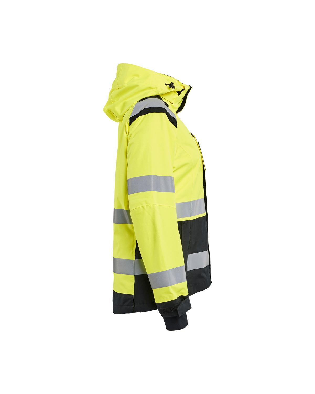 Women's Hi-Vis Premium Shell Jacket - Hi-Vis Yellow / Black