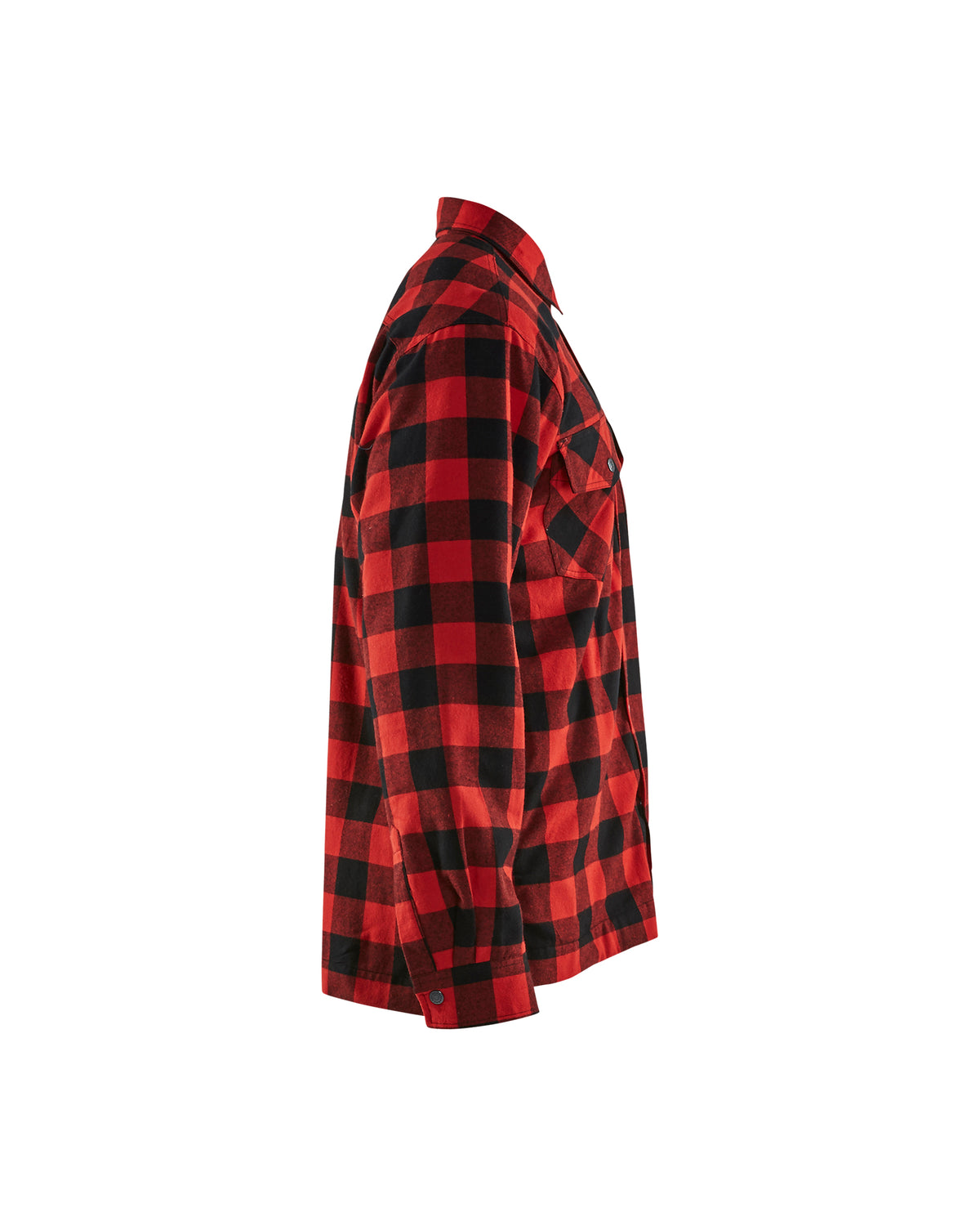 Lined flannel shirt - Red/Black
