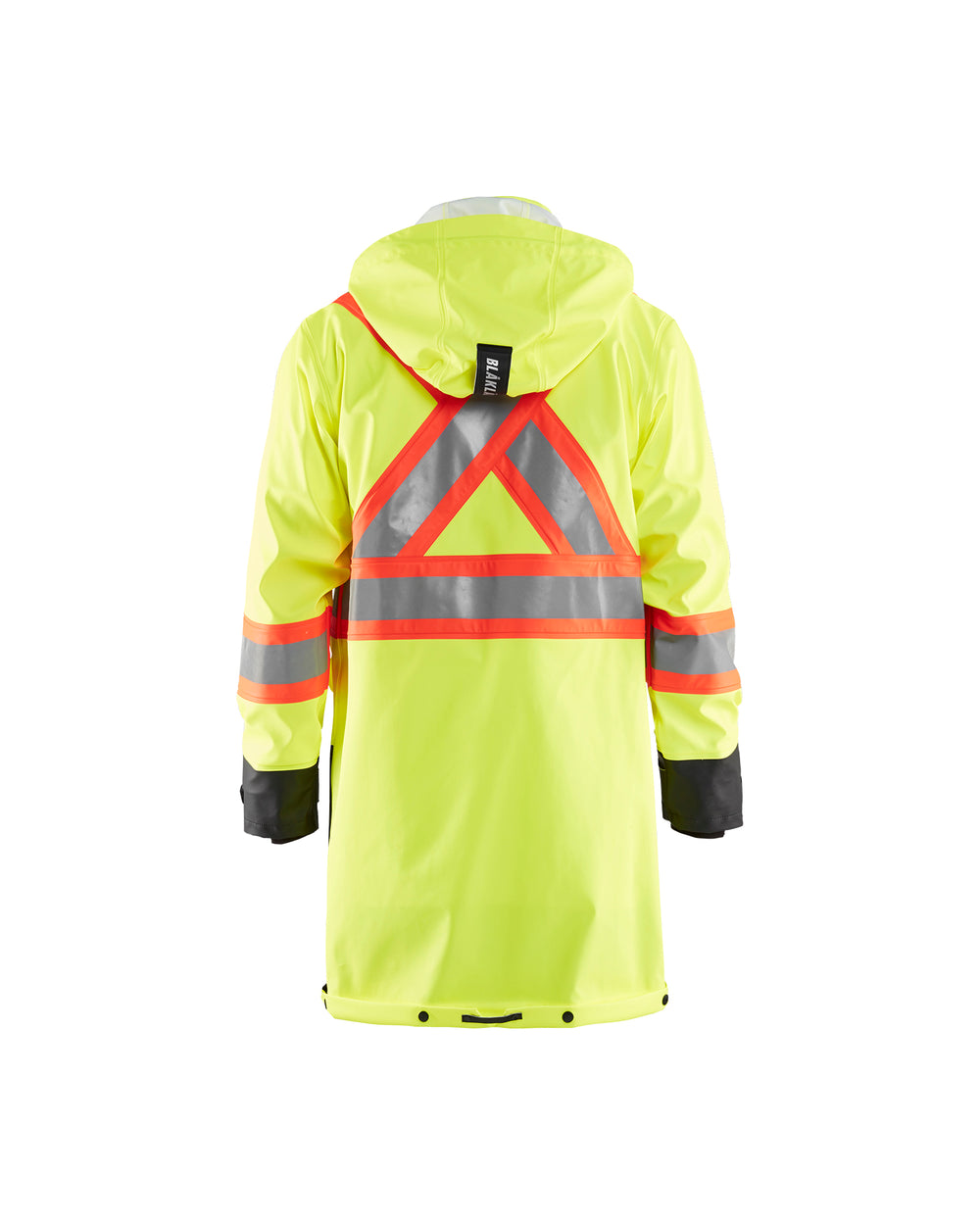 Hi-vis rain Coat - Yellow Hi-viz/Black