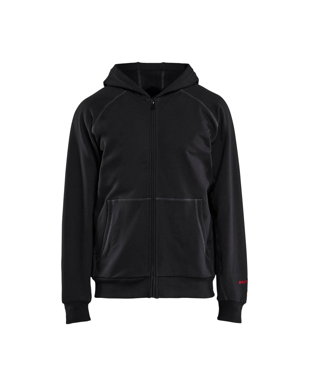 FR Zip Hooded Jacket - Black