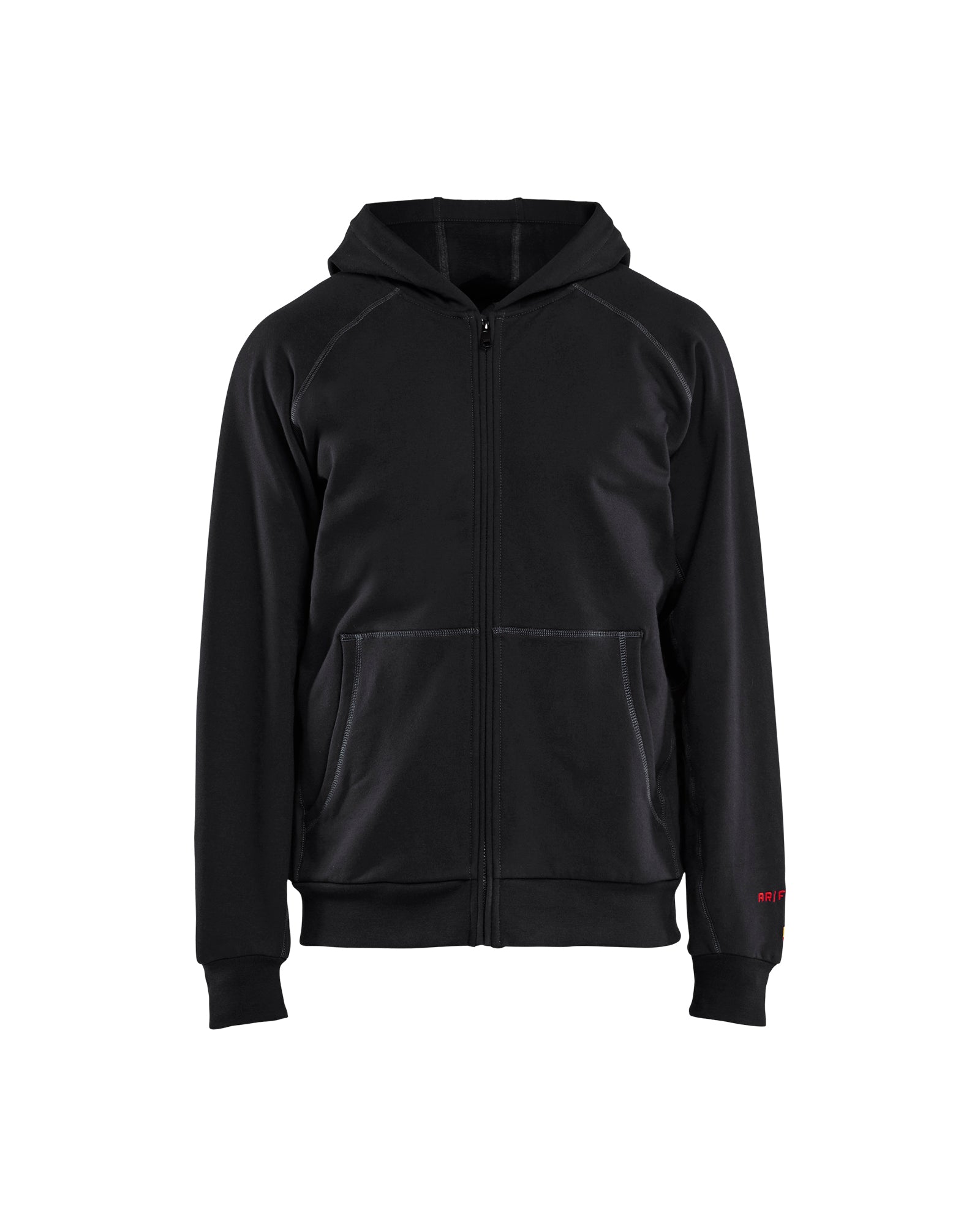 FR Zip Hooded Jacket - Black