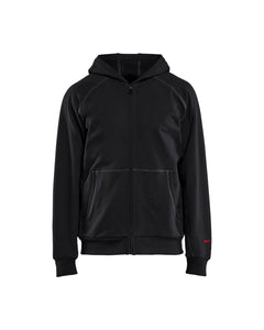 Flame Resistant Full Zip Hoodie - Black