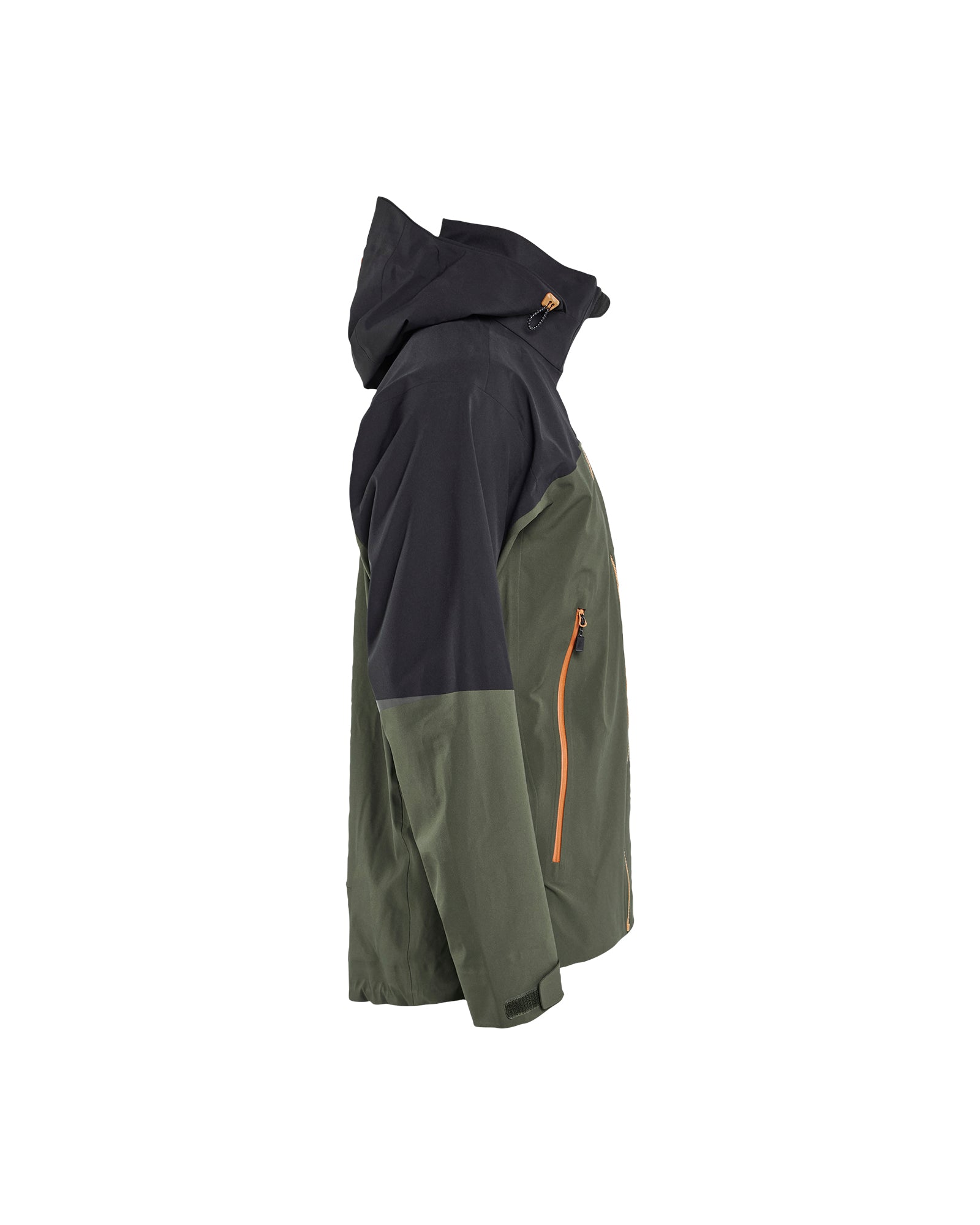 Cascade 3 Layer Shell Jacket - Forest Green/Rust