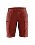 Women's Stratus Lite Stretch Shorts - Burned Red / Black