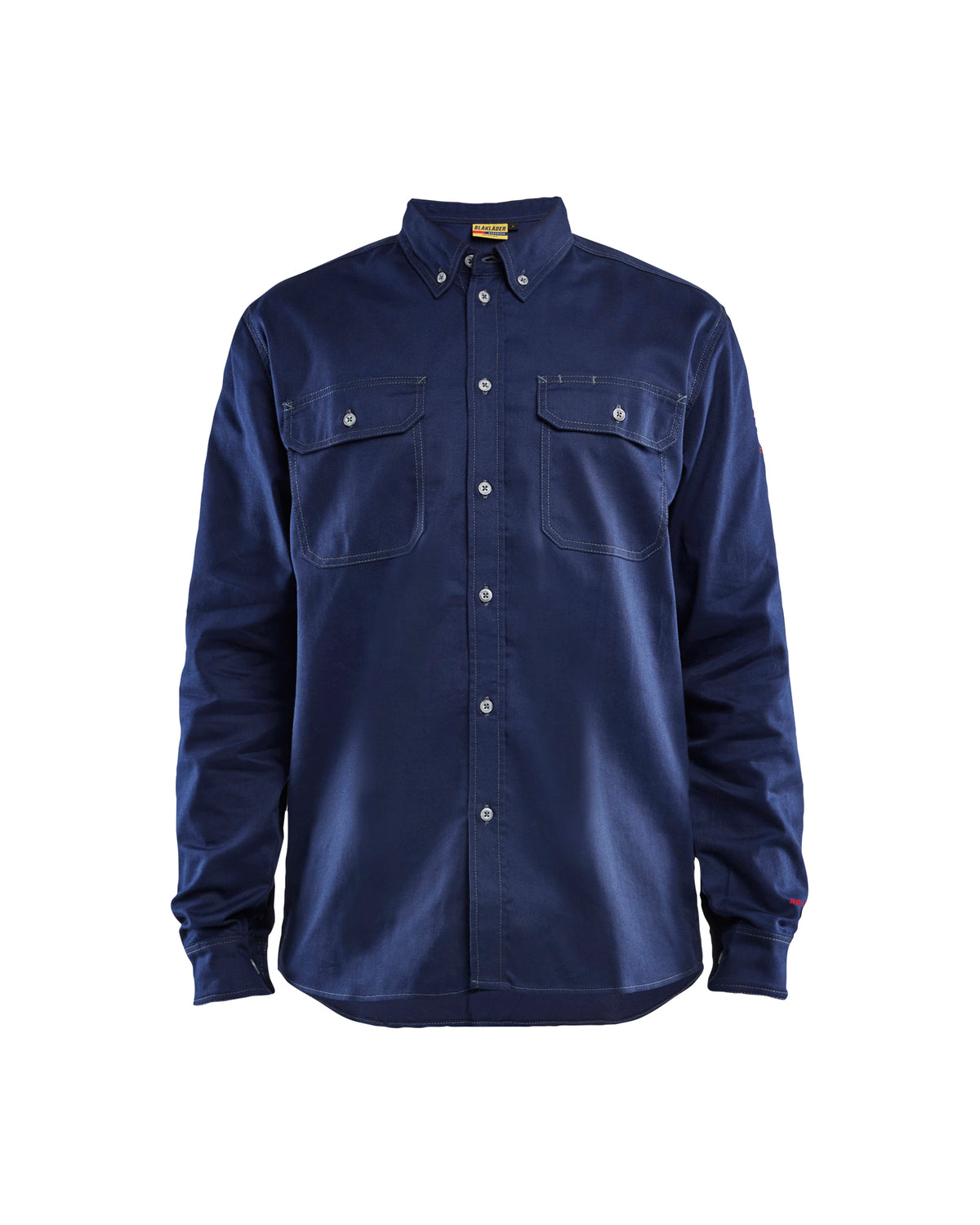 Flame Resistant Button-Up Shirt - Navy Blue