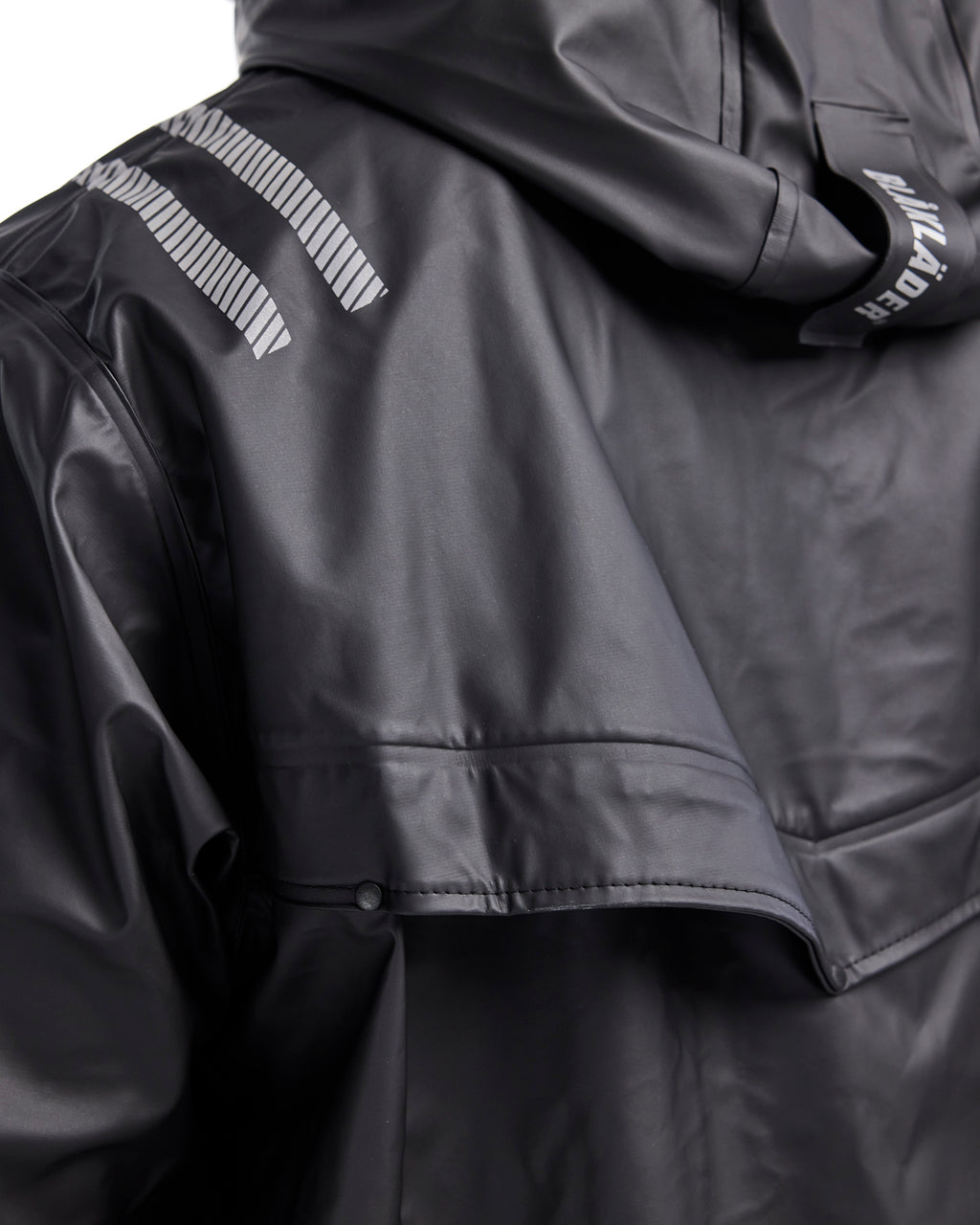 Reflective Rain Jacket - Black