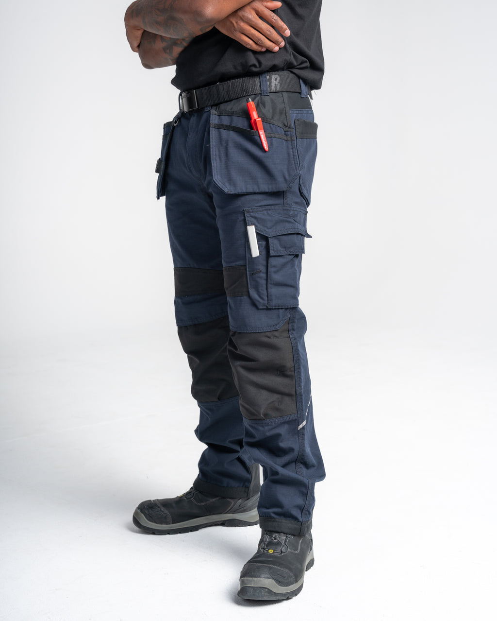 Ripstop Max Pants - White/Dark grey