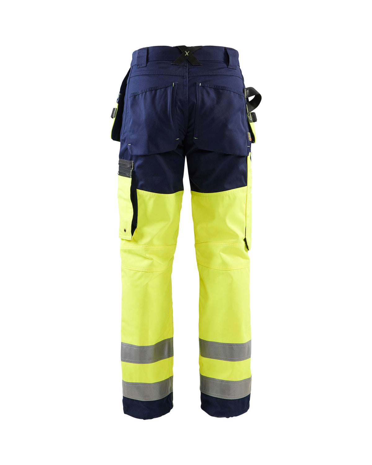 Women's Hi-Vis Max Pants - Hi-Vis Yellow / Navy Blue