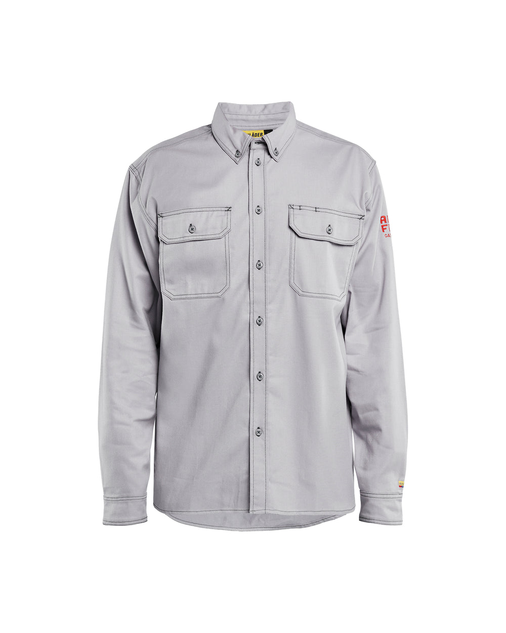 FR Button-Up Shirt - Light grey