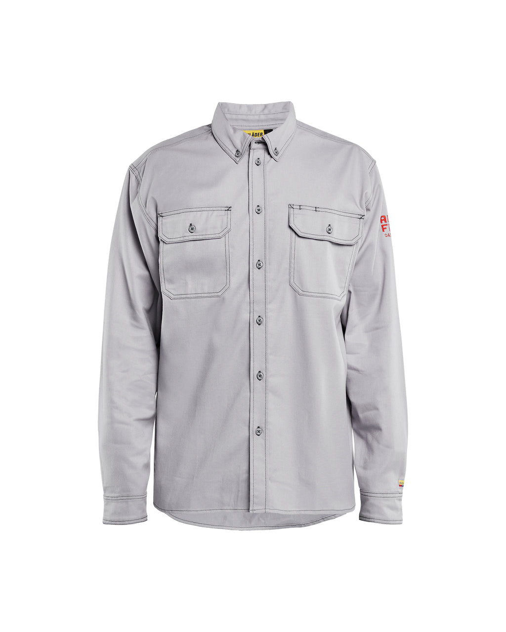 FR Button-Up Shirt - Light grey