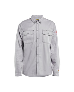 Flame Resistant Button-Up Shirt - Light Grey