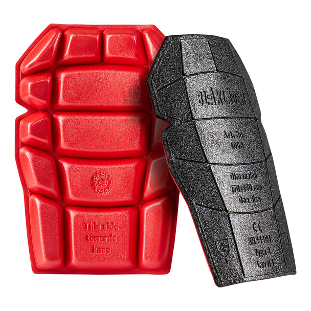 Wide Puncture Resistant Kneepads - Black/Red