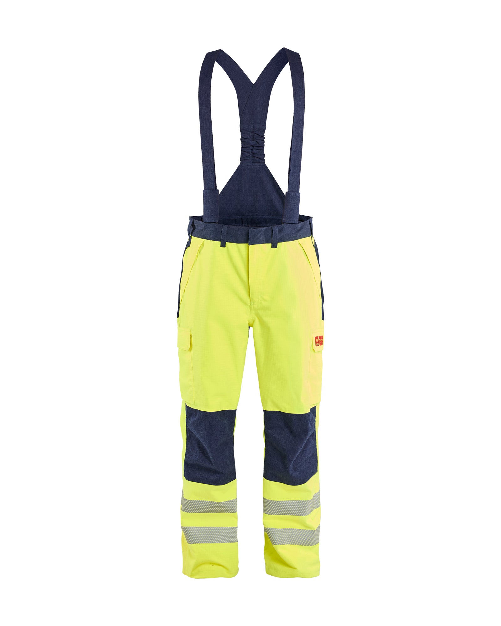 Multinorm Shell Pant - Yellow Hi-viz/Navy blue