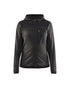 Women's Knitted Jacket - Dark Grey / Black
