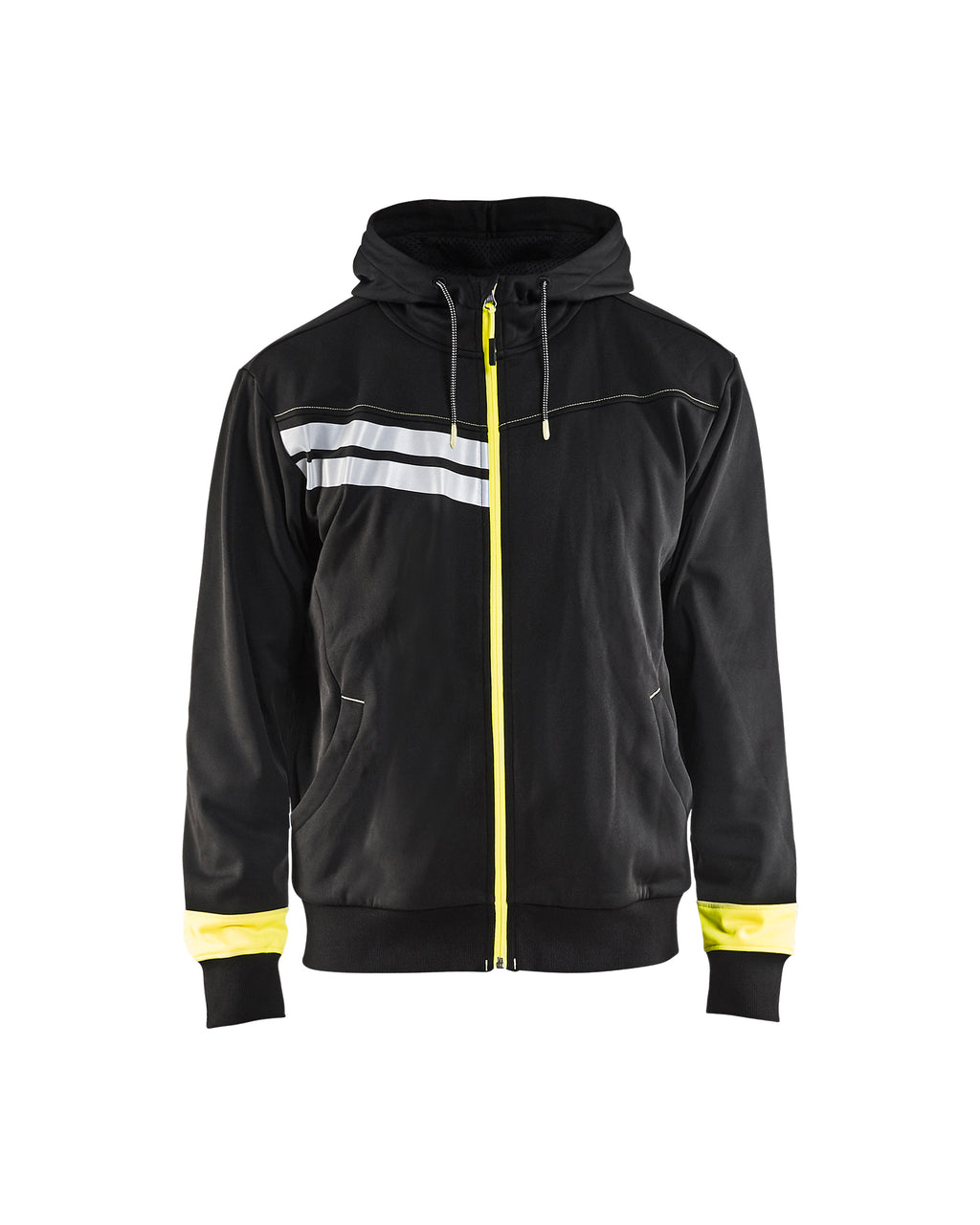 Visibility Zip Sweatshirt - Black/Yellow Hi-viz