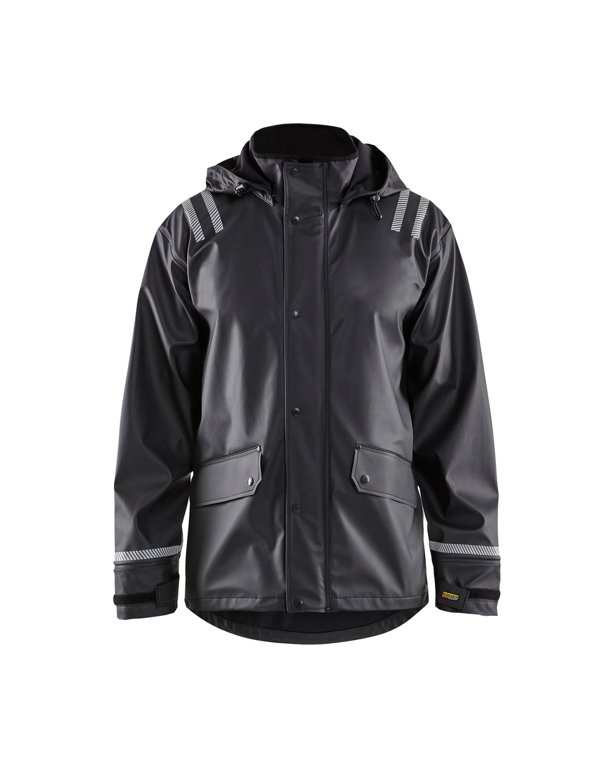 Reflective Rain Jacket - Black