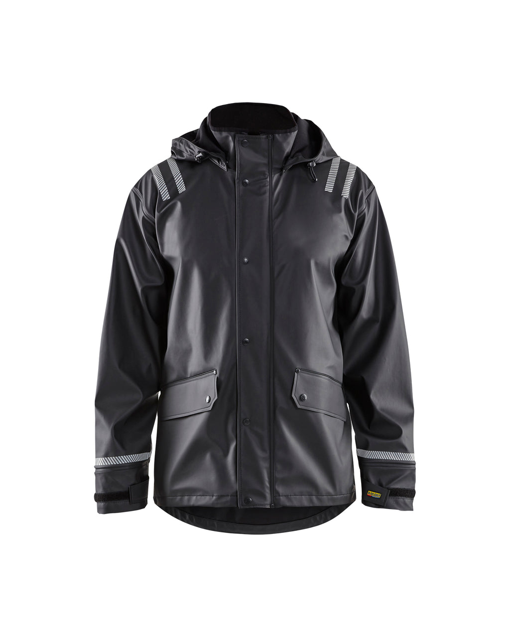 Reflective Rain Jacket - Black